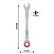 Bosch Llave Combinada Con Crique Ratchet 14 Mm - Vista 2