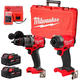 Milwaukee Combo 18v Atornillador Impacto + Taladro Percutor Fuel (2 Baterias 2ah - Cargador - Maletin)