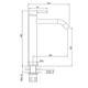 Peirano Griferia Monocomando Alto De Baño Steel 61-205 - Vista 3