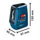 Bosch Nivel Laser De Linea Gll 3xg 20 Mts G Lineas Verdes + Tripode + Maletin - Vista 4