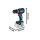 Bosch Atornillador Taladro Percutor 18v 13mm Gsb 18v-90 C (sin Bateria - Sin Cargador - Sin Carbones) - Vista 3