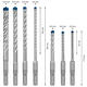 Bosch Set   7 Mechas Sds Plus 5,6,8 X 115 Y 6,8,10,12 X 165 - Vista 2