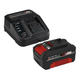 Einhell Starter Kit Combo Cargador De Bateria Y Bateria 18v 4ah X-change Li-ion - Vista 1