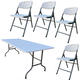 Lusqtoff Combo Mesa Camping + 4 Sillas