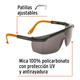 Truper Lentes De Seguridad Anti Impacto/rayadura Patillas Ajustables Gris - Vista 2