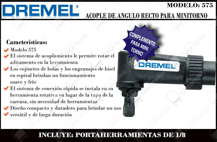 Dremel  575 Acople De Angulo Recto