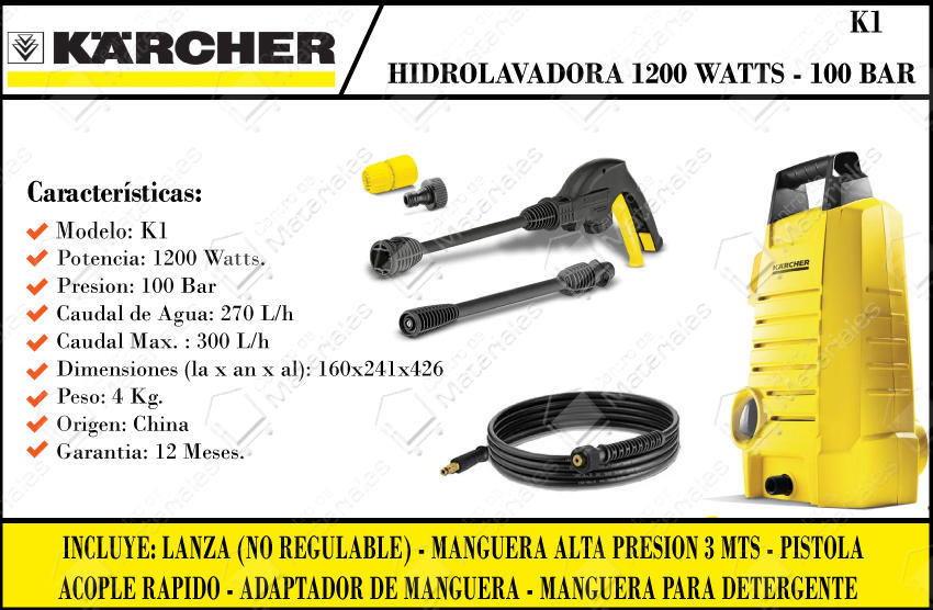 Hidros Tubo A Pressione Tubo Prolunga 10m Per Idropulitrice Karcher K2-K7 - Quick Connect, Flessibile Ricambio Karcher K Series - Foto 4