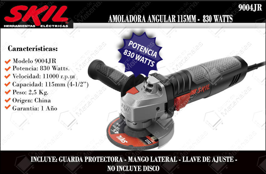 Skil Amoladora Angular 4 1/2\