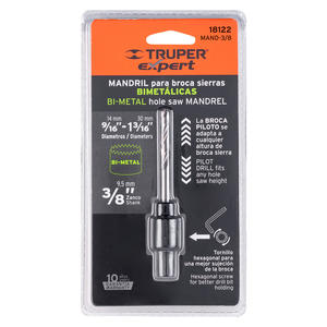 Truper Adaptador Para Sierra Copa 14 Mm A 30 Mm