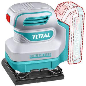 Total Lijadora De Palma Orbital 20v Industrial (1 Baterias Y Cargador)