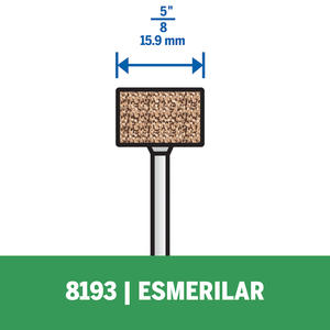 Dremel 8193 Piedra Cilindrica Oxido Alum