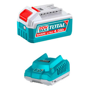Total Starter Kit Combo Cargador 2 Ah Y Bateria 20v 4 Ah