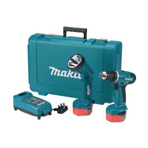 Makita Atornillador Taladro 10mm Bateria De 14,4 V + Linterna
