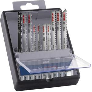 Bosch Set  10 Hoja Sierra Caladora Corte Madera Y Laminados