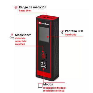 Einhell Medidor De Distancias 30 Mts Tc-ld 30 R