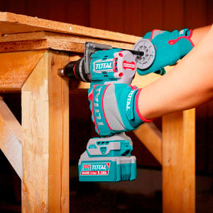 Total Atornillador Taladro Percutor 13 Mm - 20v (2 Baterias - Cargador - Maletin)