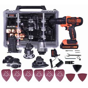 Black & Decker Atornillador Taladro 10mm Bat.20v Matrix Quick Conector.