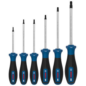 Bosch Set  6 Destornillador Torx T10 - T15 - T20 - T25 - T30 - T40 - Linea Pro