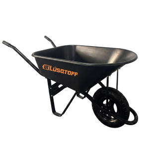 Lusqtoff Carretilla Bandeja Plastica 170 Lts - 580 Kg Rueda Neumatica