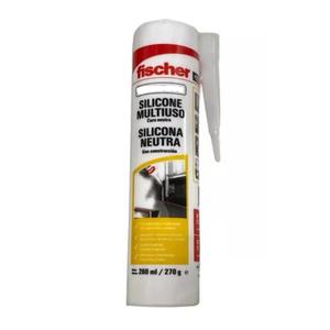 Fischer Sellador Silicona Neutra Negro 260ml.