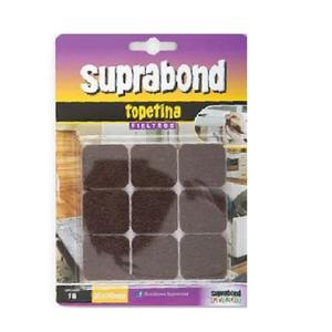 Suprabond Fieltro Cuadrados 30 X 30mm --  18 Unidades Marron