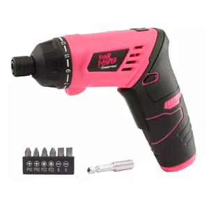 Dowen Pagio Atornillador Inalambrico 3,6v + 7 Accesorios Pink Power