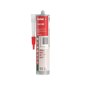 Fischer Sellador Multi Ms Express Sella Pega Rellena Gris 290ml.