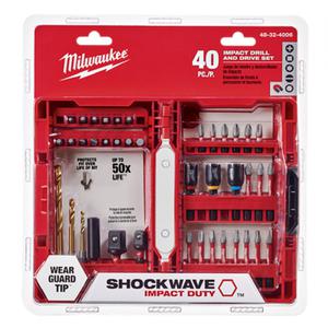 Milwaukee Set 40 Piezas Punta - Tubo - Mecha