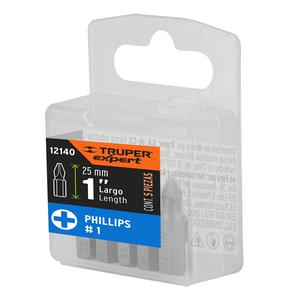 Truper Set   5 Punta Atornillar Ph1 X  25 Mm