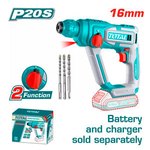 Total Martillo Rotativo  Sds Plus 20v (no Incluye Batería Ni Cargador)