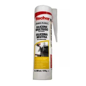 Fischer Sellador Silicona Neutra Blanca 260ml.