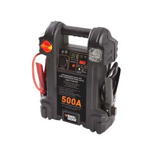 Black & Decker Arrancador 500 Amp. Puerto Usb 5v 500ma, Luz Led, Salida 12v, Con Compresor