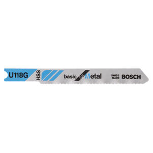 Bosch Hoja Sierra Caladora U118g Metal X 3 Unidades