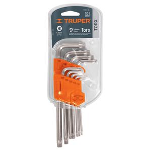 Truper Set   9 Piezas Llaves Torx Largas En L