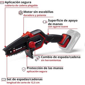 Einhell Motosierra De Mano Ge-ps 18/15 Li-solo (sin Bateria Y Sin Cargador)