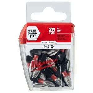 Milwaukee Set 25 Punta Ator. Ph2 X 25 Mm Impacto