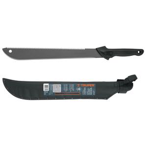 Truper Machete 18" Doble Filo Cacha Inyectada Con Funda