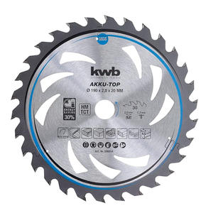 Kwb Disco Sierra Circular 190mm Eje 20 Mm - 30 Dientes