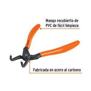 Truper Pinza Seeger Seguer Punta A 90º Para Cerrar Anillos