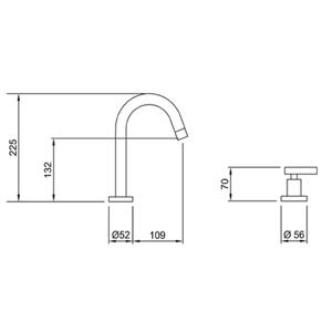 Peirano Griferia Lavatorio Negro Cierre Ceramico Linea Adra Black