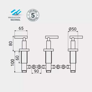 Ips Bidet Silver Con Transferencia Volante Lever