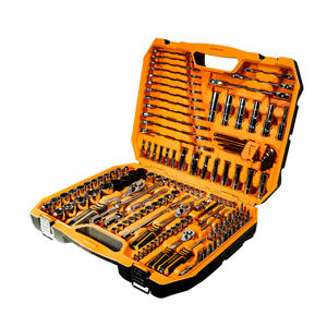 Lusqtoff Set 150 Piezas - Tubos - Puntas - Crique - Encastre 1/4" - 1/2" - 3/8"