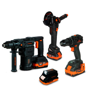 Lusqtoff Combo 18v Taladro 13mm + Amoladora 115mm + Rotomartillo Sds Plus - Black Series