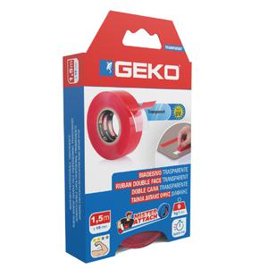 Geko Cinta Doble Faz 19 Mm X 1,5 Mts Soporta 9 Kg