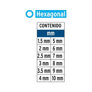 Truper Set  12 Puntas Atornillar Hexagonal X 50 Mm