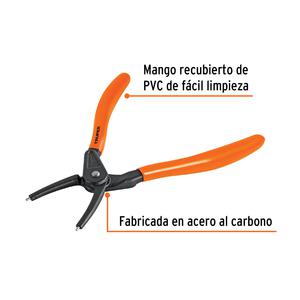 Truper Pinza Seeger Seguer Punta Recta 7" Para Cerrar Anillos