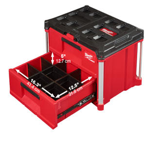 Milwaukee Maletin Drawer Tool Box 2 Cajones 56 X 41 X 36 Cm Packout