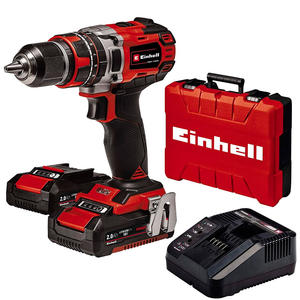 Einhell Atornillador Taladro Percutor 18v 13mm Te-cd 18/50 Sin Carbones 2 Baterias -1 Cargador - Maletin