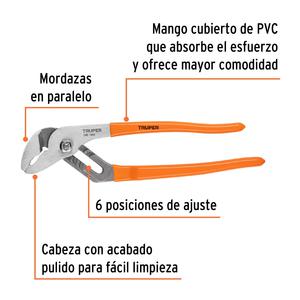 Truper Pinza Pico De Loro 10" Acero Carbono