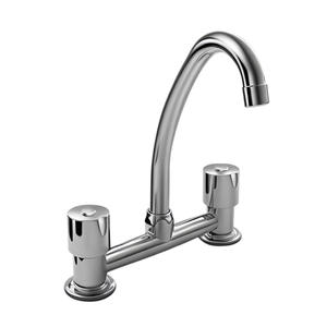 Ips Griferia Mesada Cocina Hydrogen Volante Redondo